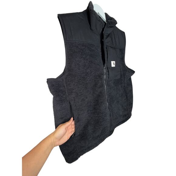 Carhart Men's Yukon Extremes Wind Fighter Fleece Waterproof Black Vest Size XL - Picture 5 of 11